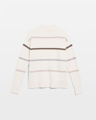 Sequined Stripe Pullover Sweater click to view larger image.