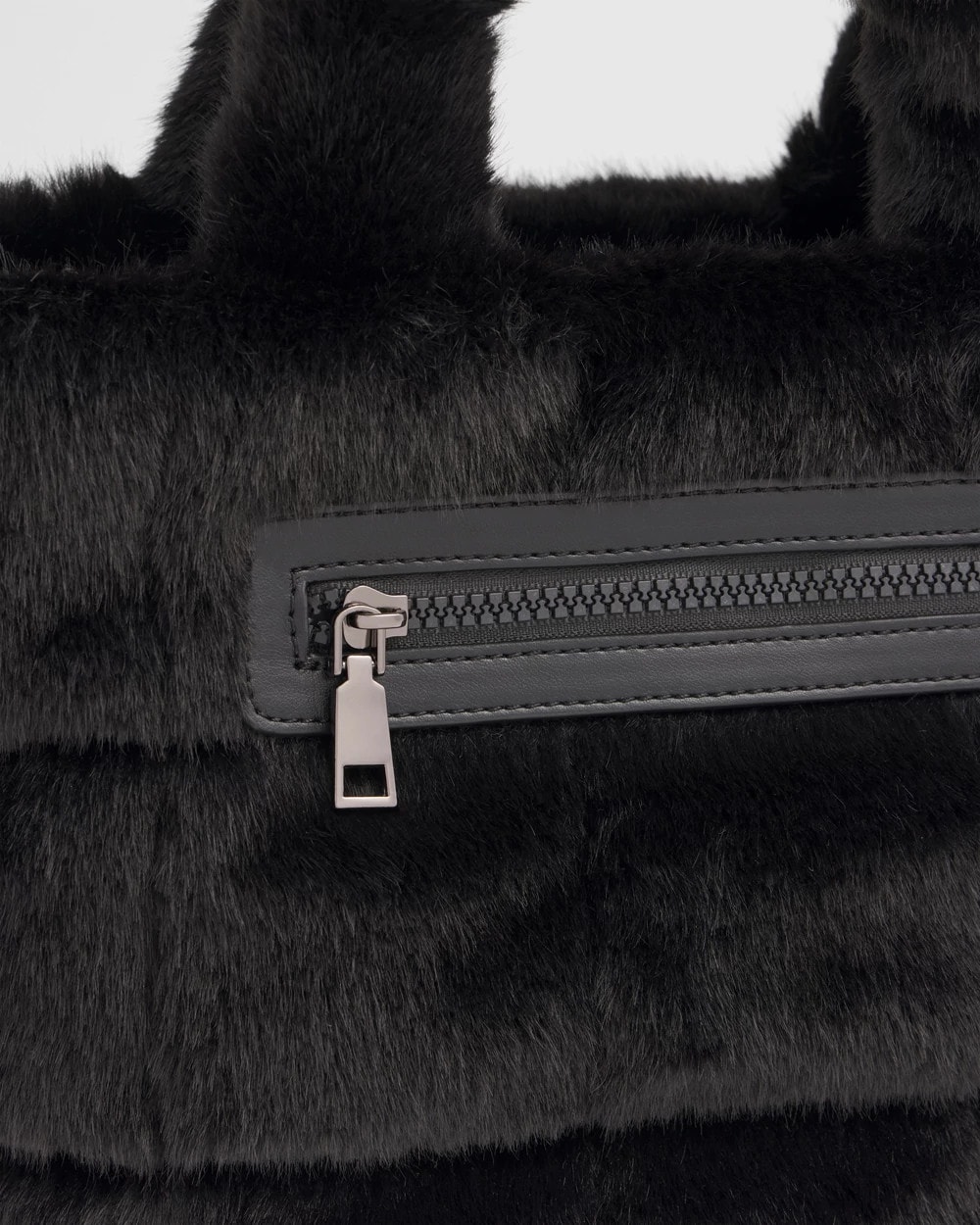 Faux Fur Puffer Tote