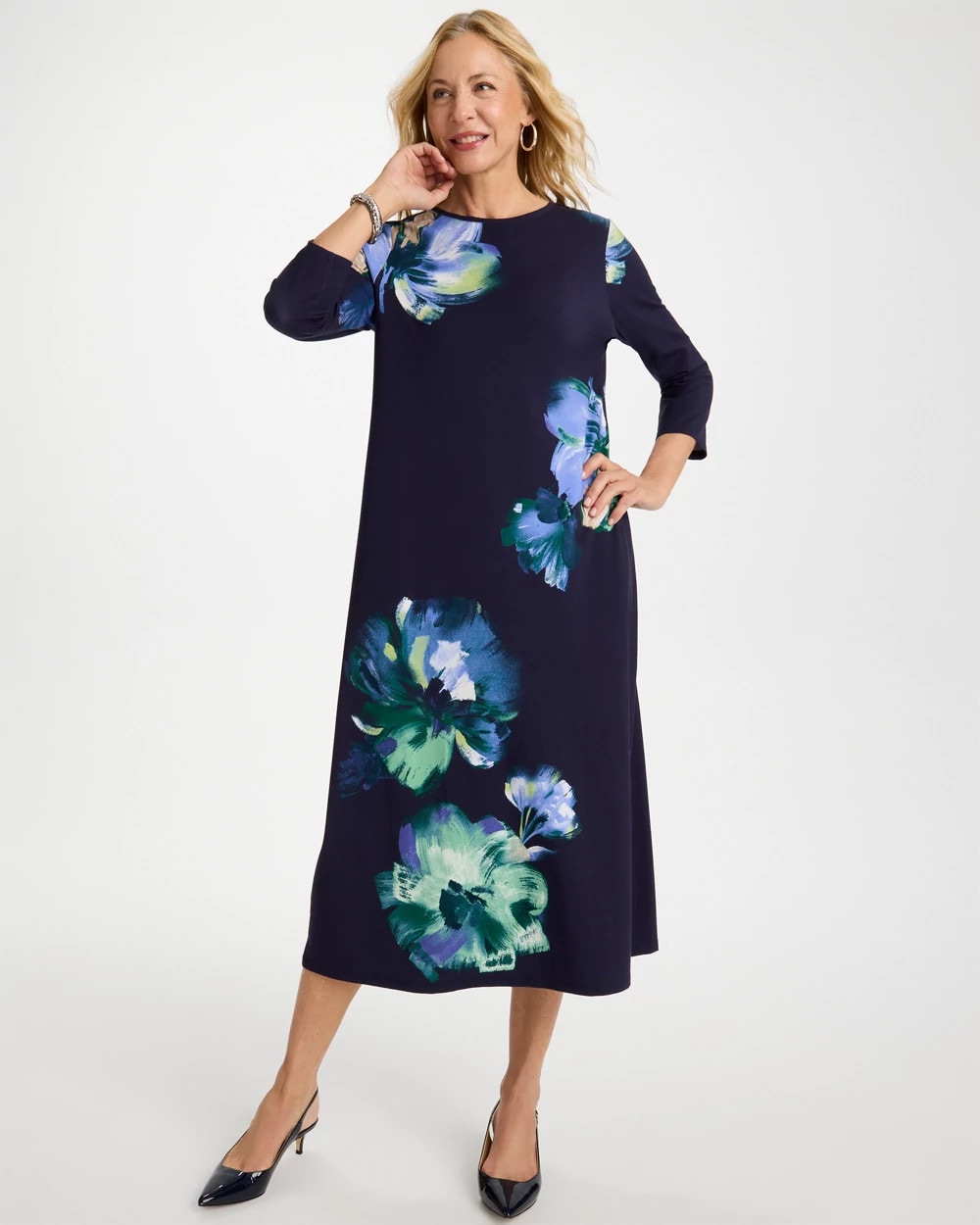 Floral Short Sleeve Maxi Dress