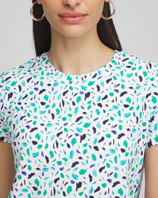 Polka-Dot Crewneck Perfect Tee click to view larger image.