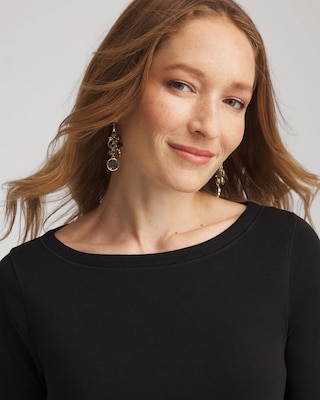 Pima Cotton 3/4 Sleeve Tee click to view larger image.