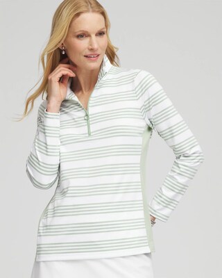 Zenergy® UPF Stripe Long Sleeve Top