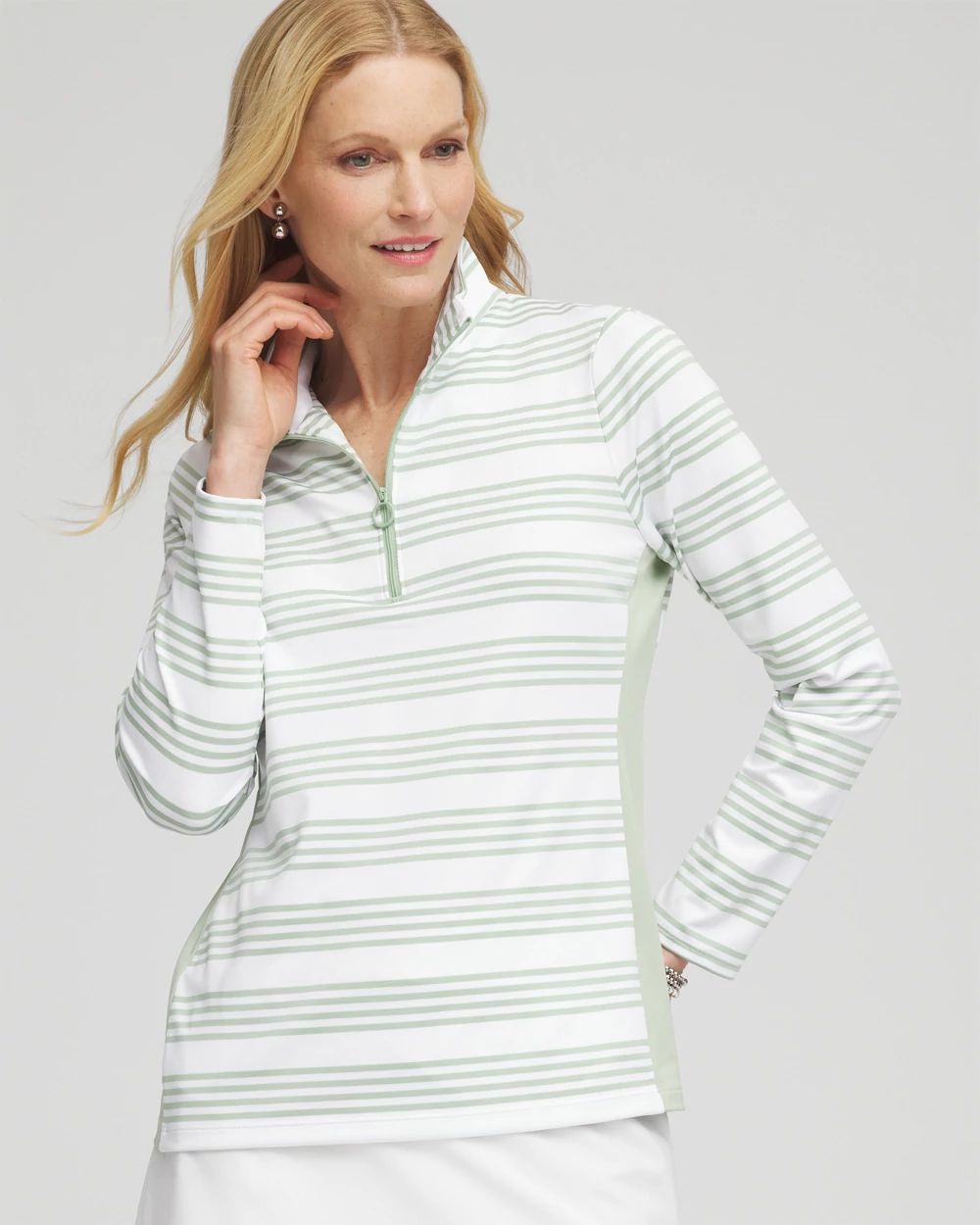 Zenergy® UPF Stripe Long Sleeve Top