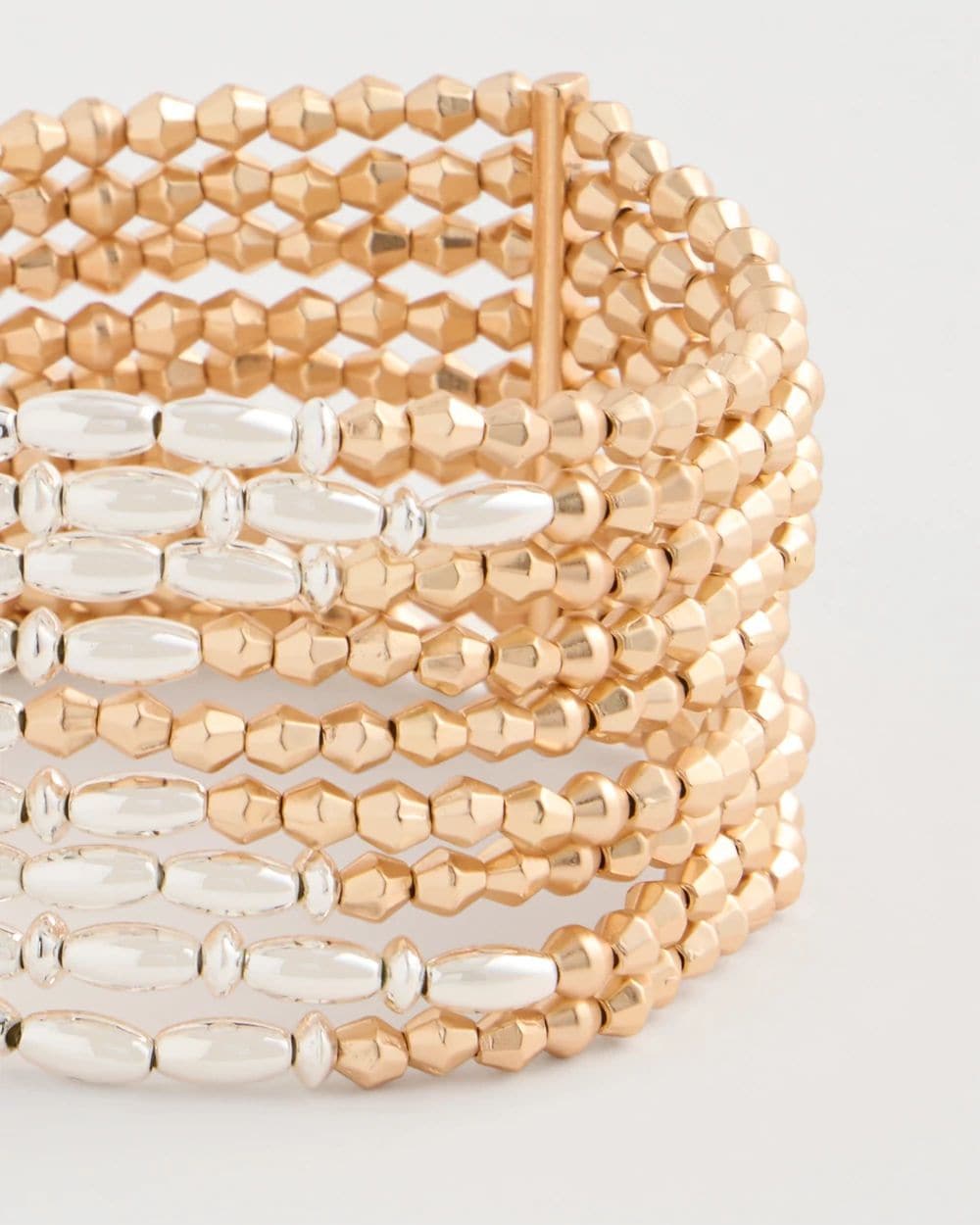 Multi-Strand Beaded Stretch Bracelet