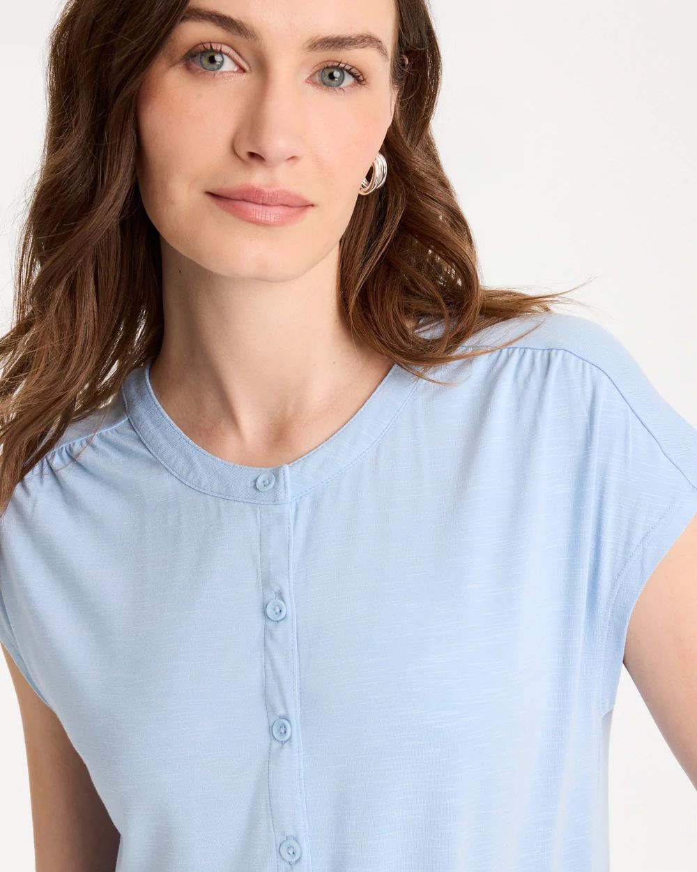 Refined Button Tee click to view larger image.