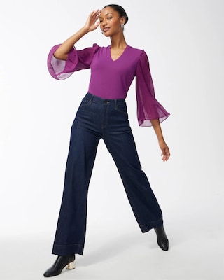 Touch of Cool Chiffon Sleeve Tee click to view larger image.