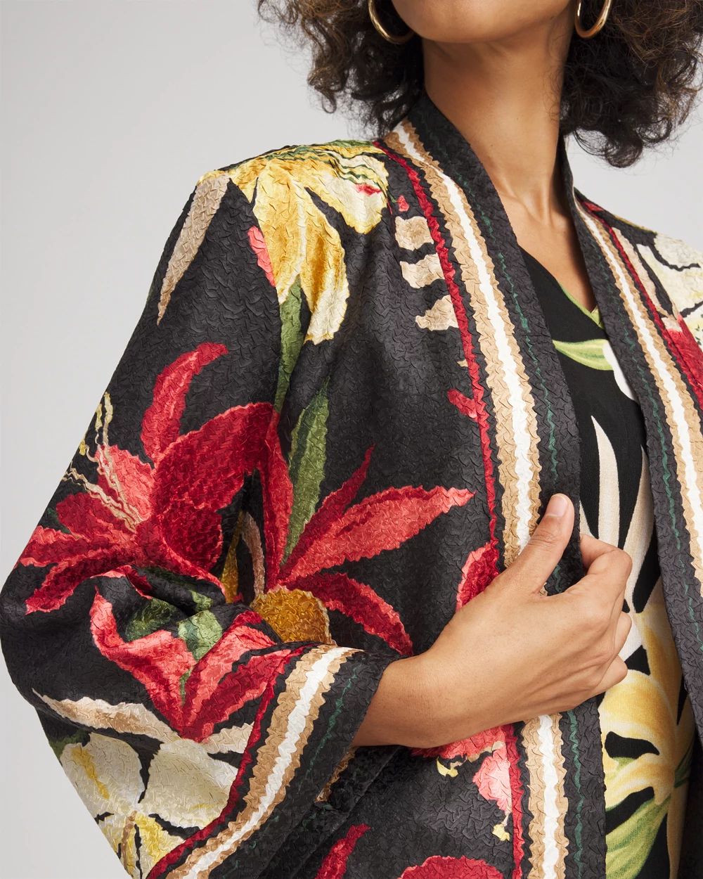 Travelers™ Collection Tropical-Lily Crushed Jacket