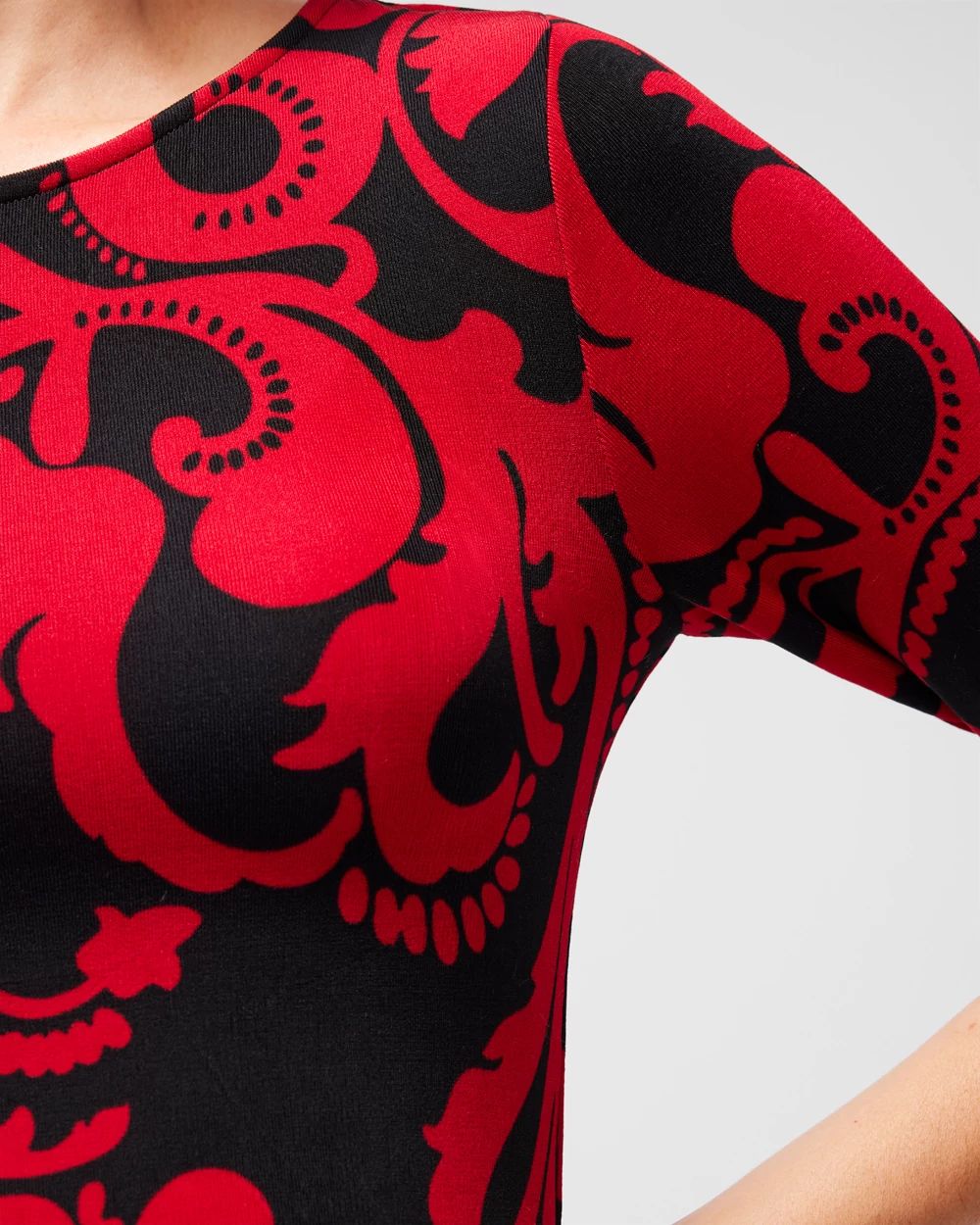 Travelers Scroll Print Classic Dress