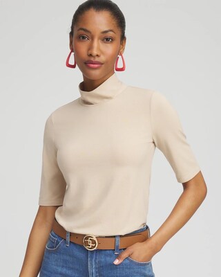 Touch of Cool™ Mock Neck Short Sleeve Tee