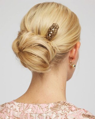 ​​Art Deco Faux Pearl Hair Pin