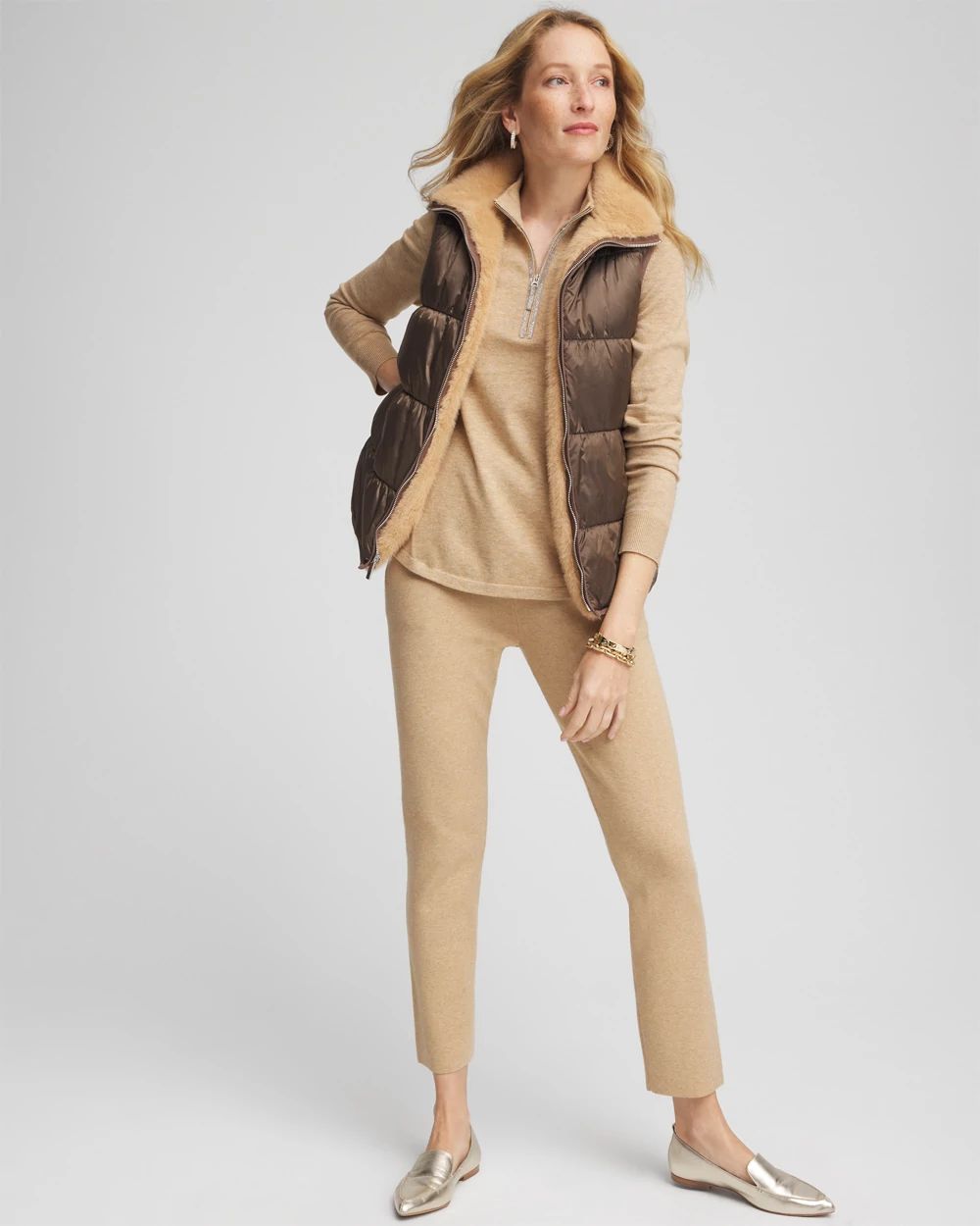 Zenergy® Reversible Faux-Fur Vest