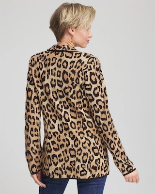 Cheetah Jacquard Blazer click to view larger image.