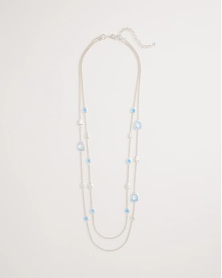 Sea Glass Inspired Charm Necklace