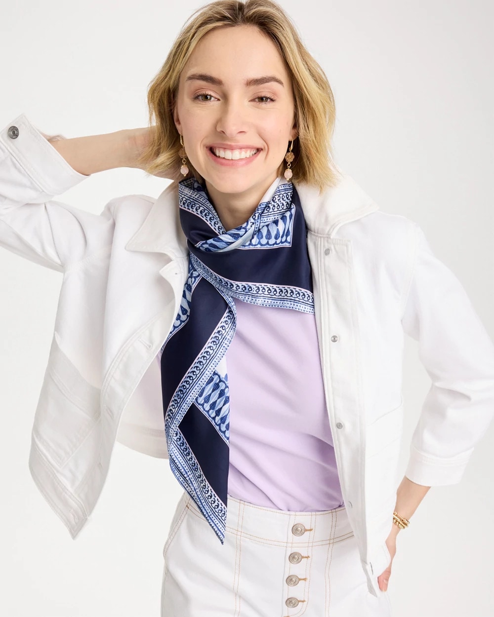 Ellie Sprigs Square Scarf