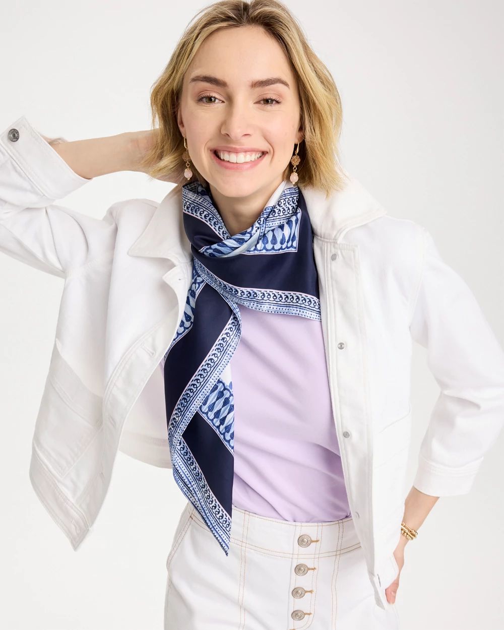 Ellie Sprigs Square Scarf