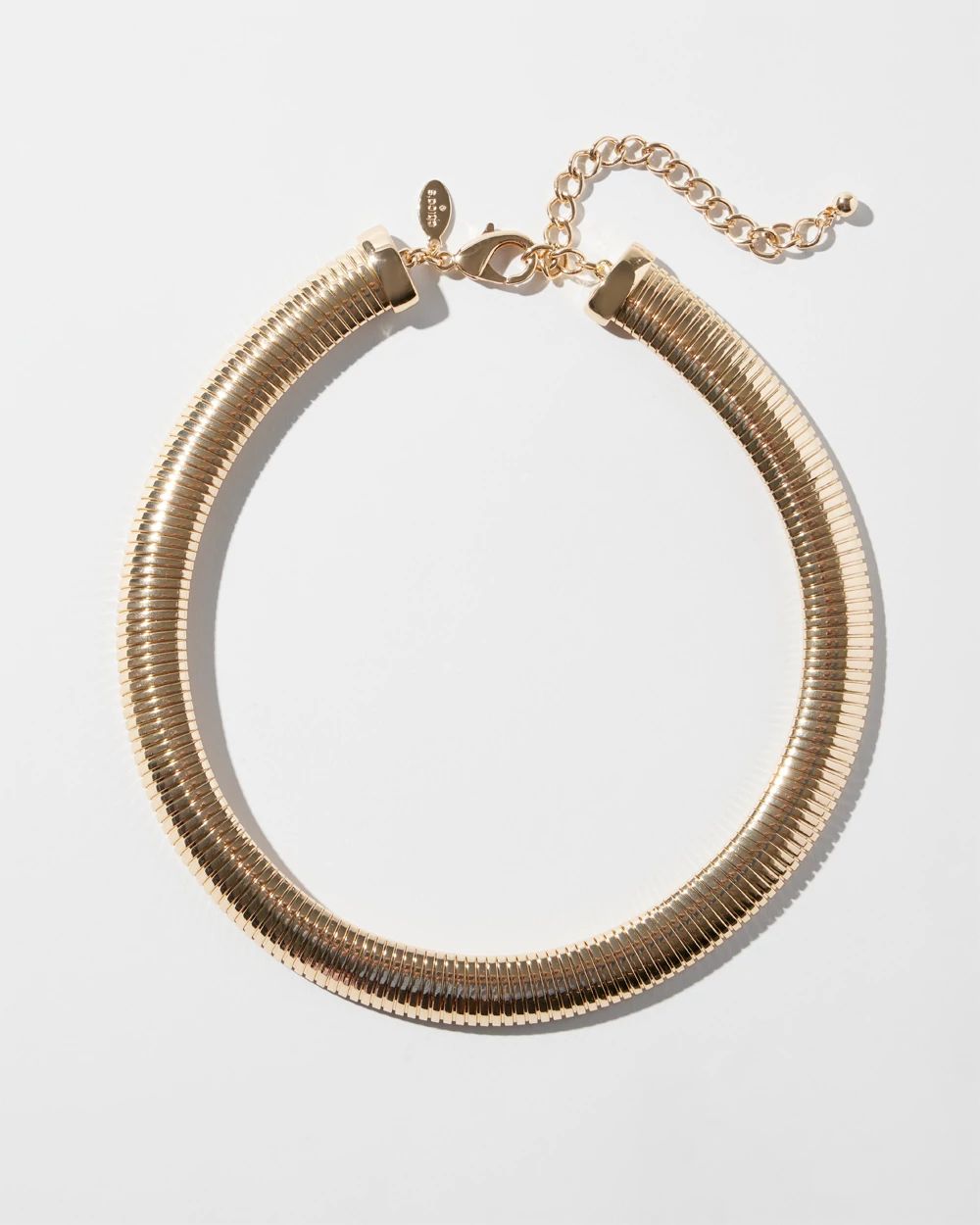 Gold Tone Snake Collar Necklace