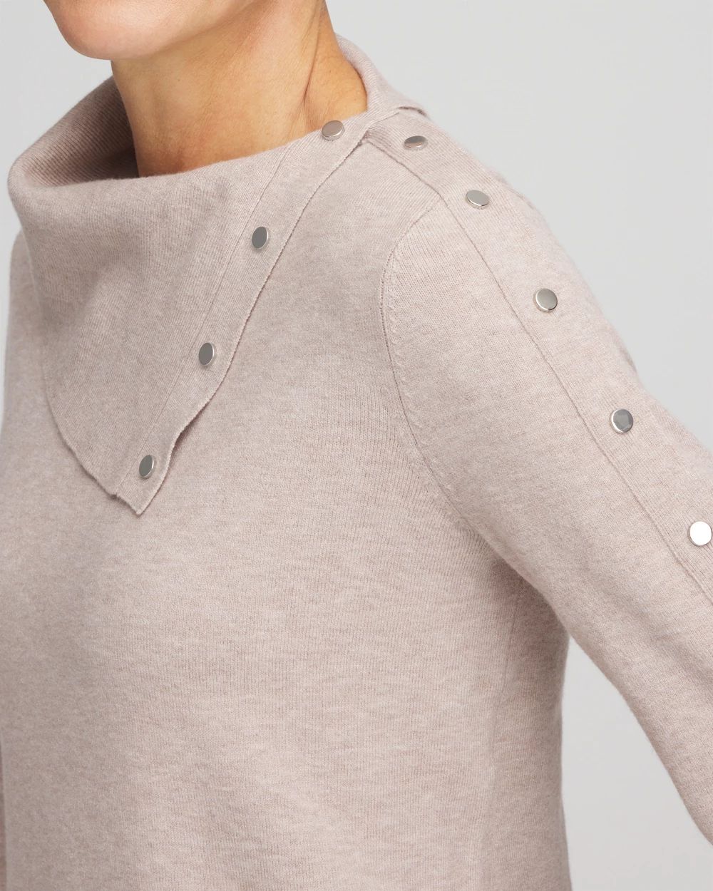 Zenergy® Luxe Cashmere Blend Mock Neck Sweater