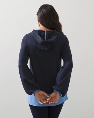 Zenergy Knit-Woven Mix Tunic