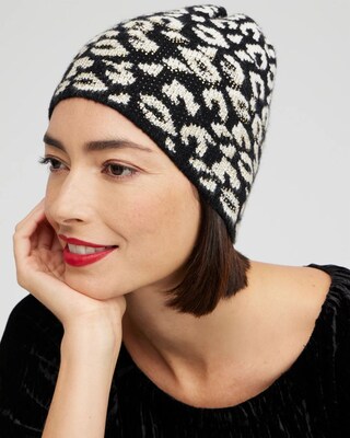 Jacquard Animal Print Hat