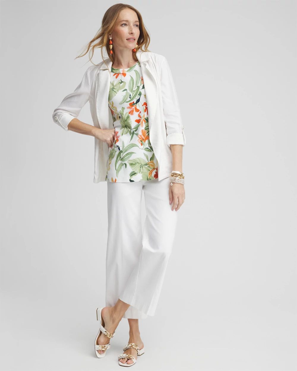 Orchid Button Detail Tunic