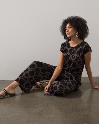 Travelers Dot Print Jumpsuit