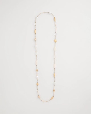 Neutral Shell Long Necklace