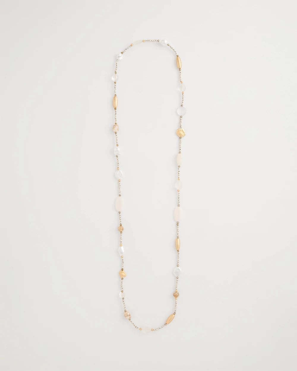 Neutral Shell Long Necklace