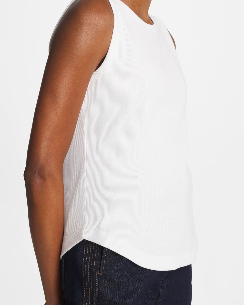High Neck Rib Tank