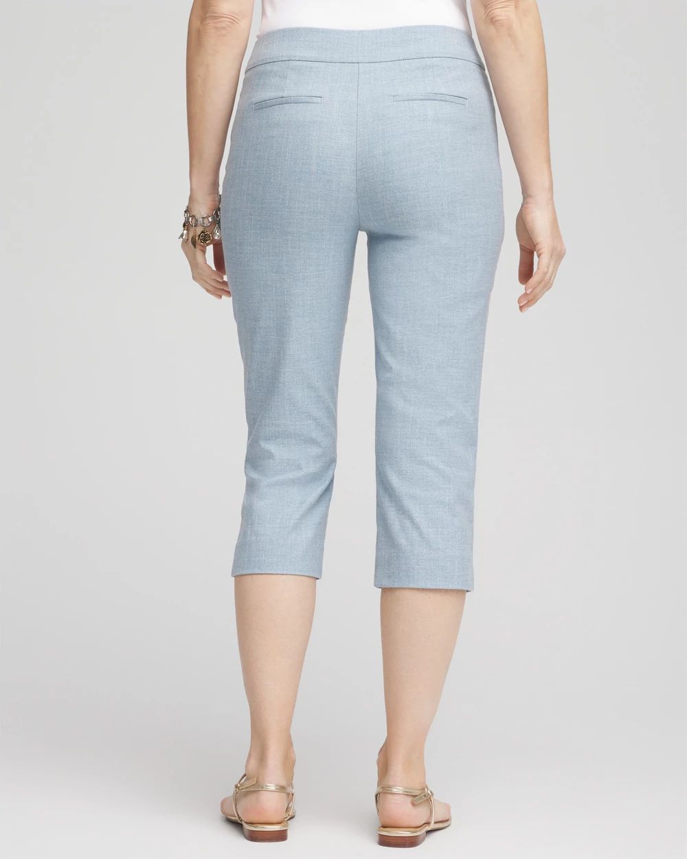 Brigitte™ Cross Dye Capri Pants click to view larger image.