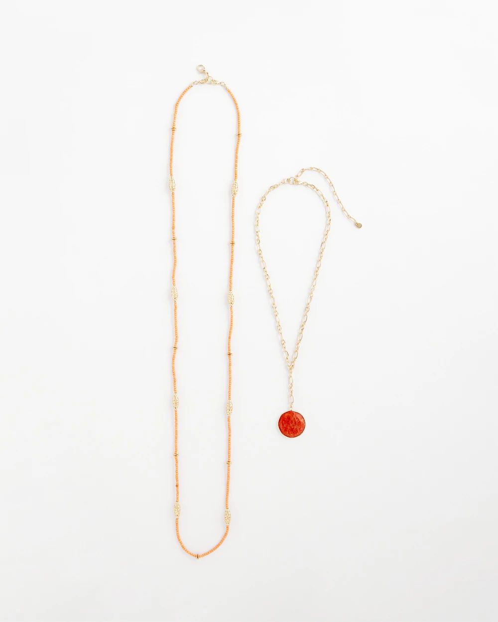Convertible Beaded Pendant Necklace