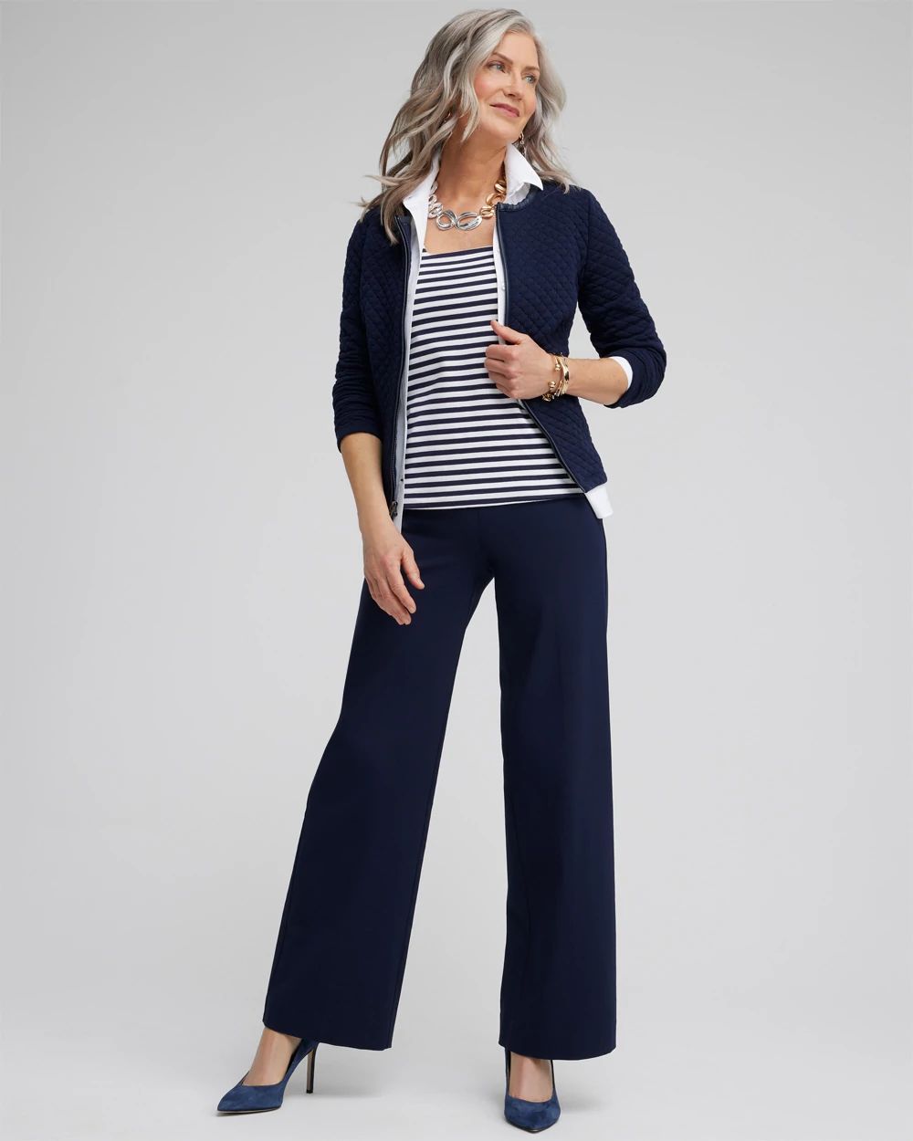 Stripe Square Neck Tank click to view larger image.