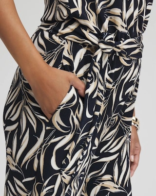 Travelers™ Leaves Belted Jumpsuit click to view larger image.