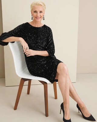 Velvet Sequin Dress