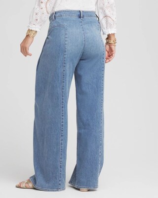 Drape Wide-Leg Jeans click to view larger image.