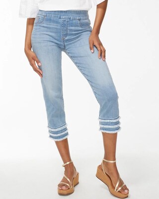 21" Triple Fray Capris