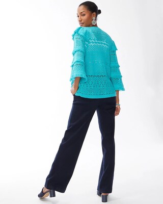 Tiered Fringe Sleeve Cardigan