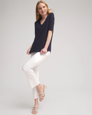 Elbow Sleeve A-line Tee click to view larger image.