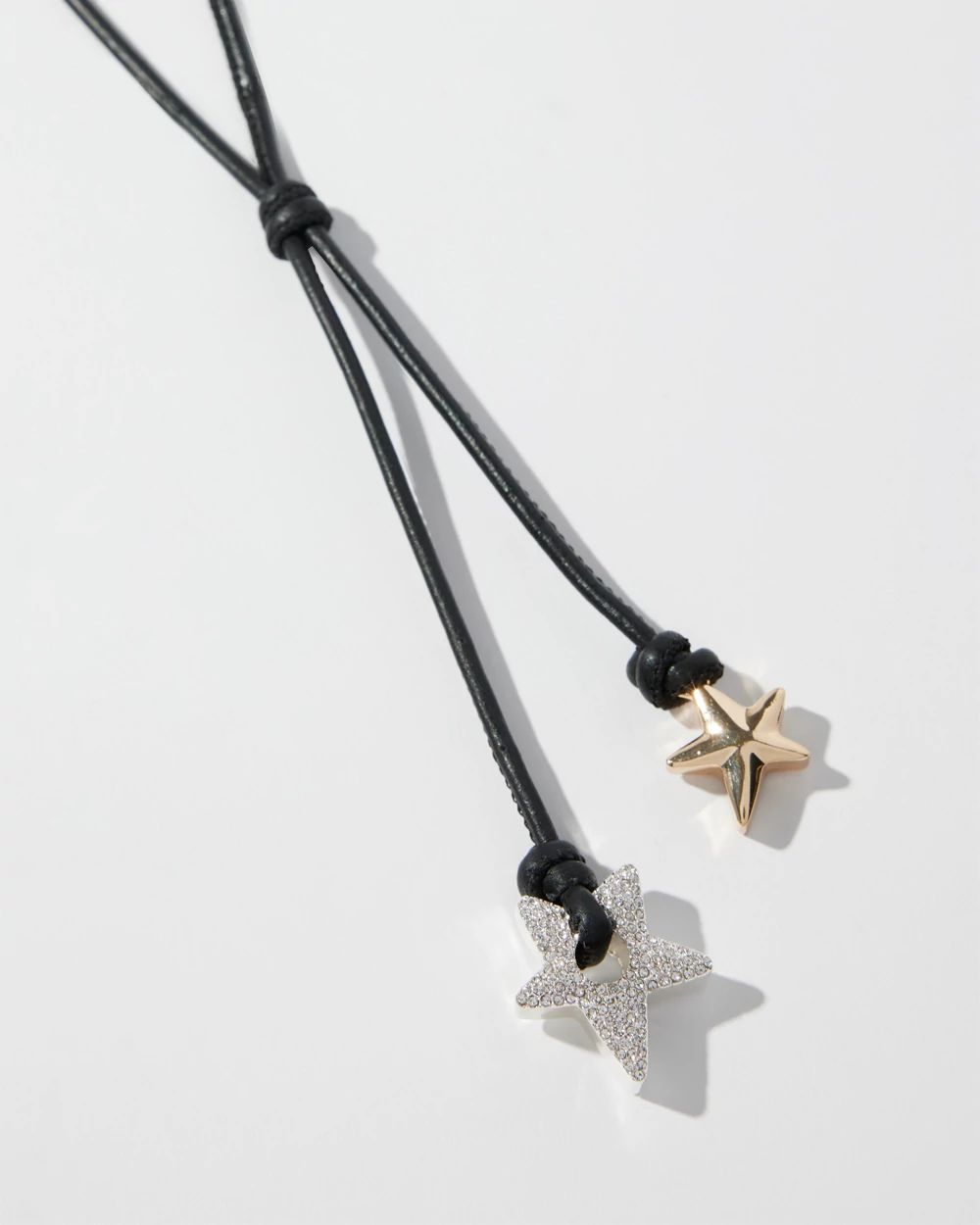 Leather Star Pendant Necklace