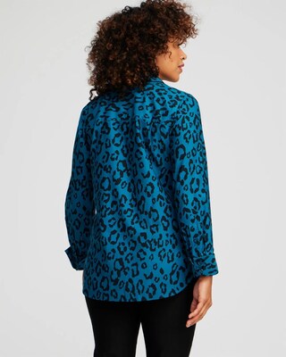 No Iron™ Stretch Animal Print Shirt