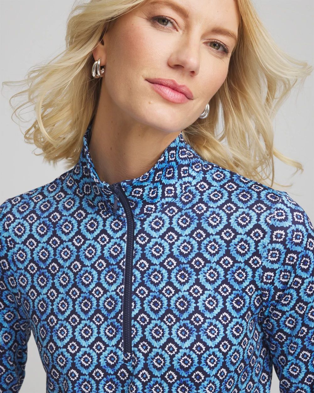 Zenergy® Geo UPF Half-Zip Pullover click to view larger image.