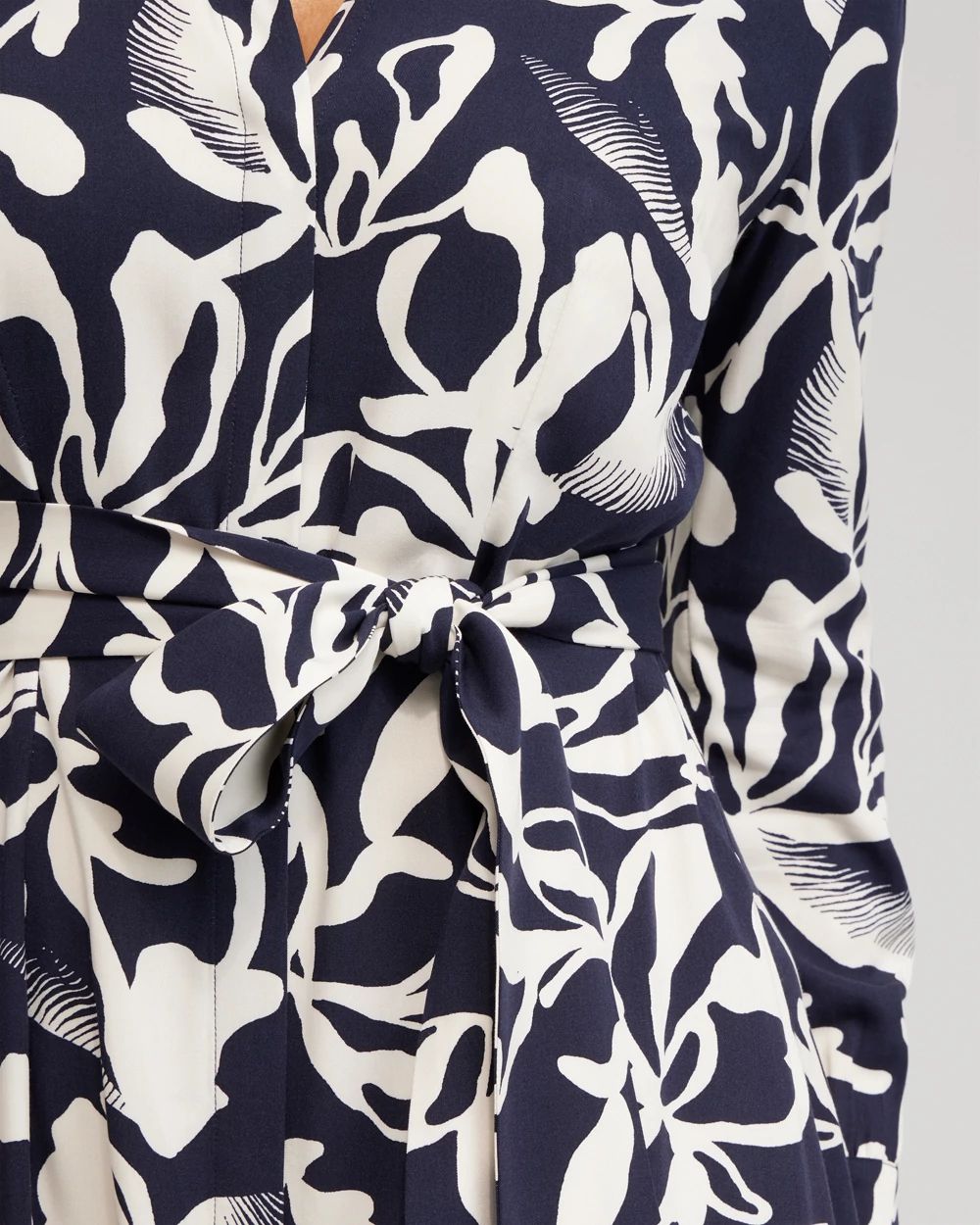 Twill Floral Shirt Dress