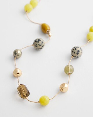 Jasper & Jade Stone Necklace click to view larger image.