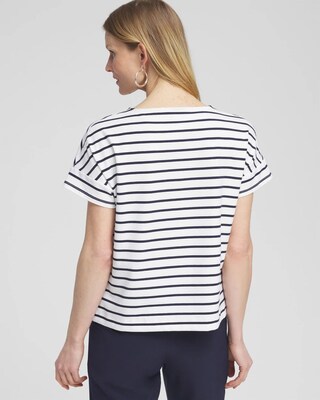 Zenergy® UPF Knit Stripe Dolman Top