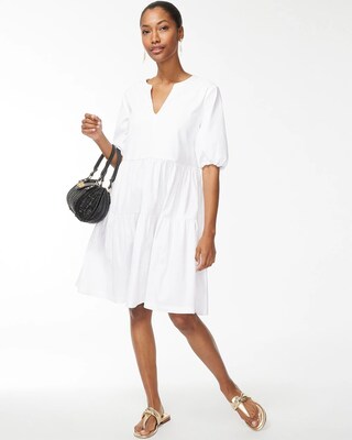 White Poplin Dress