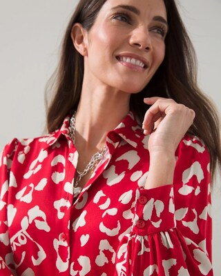 Sandwash Satin Leopard Love Shirt
