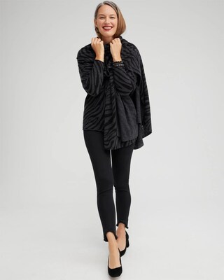 Grey Zebra Cashmere Wrap