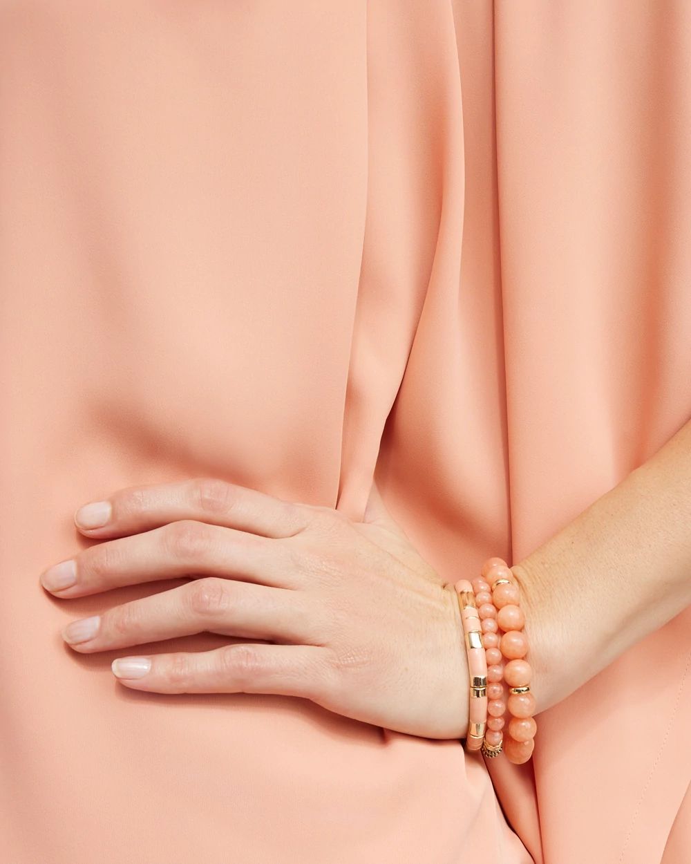 Pink Jade Hero Stretch Bracelet