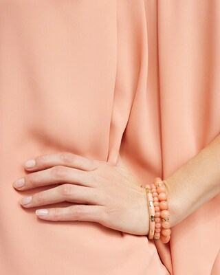 Pink Jade Hero Stretch Bracelet