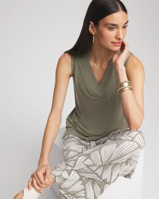 Travelers™ Knit V-Neck Tank click to view larger image.