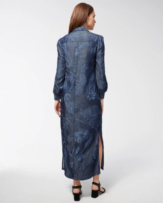 Tencel Floral Shirt Dress